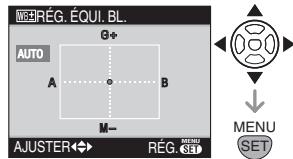 PANASONIC LUMIX DMC-L1K - Appuyez sur ▲/▼/◄/► pour régler précisément l'équilibre des blancs, puis appuyez sur [MENU/SET]. - 1