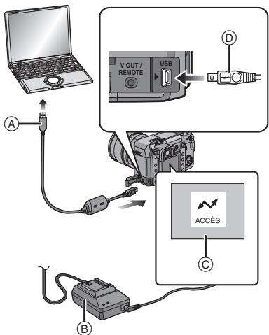 PANASONIC LUMIX DMC-L1K - Si vous utilisez “Windows 98/98SE”, installez le pilote USB, puis connectez-le à l’ordinateur. - 1