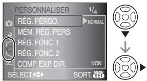 PANASONIC LUMIX DMC-L1K - Utilisation du menu [PERSONNALISER] - 2