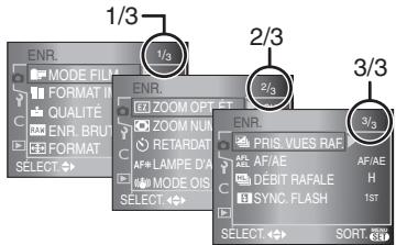 PANASONIC LUMIX DMC-L1K - ■ À propos des rubriques des écrans du menu - 1