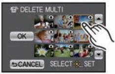 PANASONIC DMCGF3KEG - ([DELETE MULTI] ayarı seçildiğinde) Silinecek fotoğrafa dokunun. - 1
