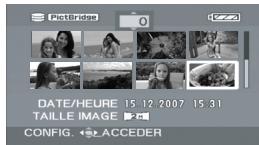PANASONIC SDR-H250EF - Sélectionner le fichier à imprimer, puis appuyer sur la manette de commande. - 1