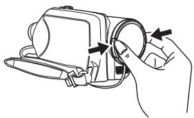 PANASONIC SDR-H250EF - Fixation du capuchon d'objectif (SDR-H20) - 3