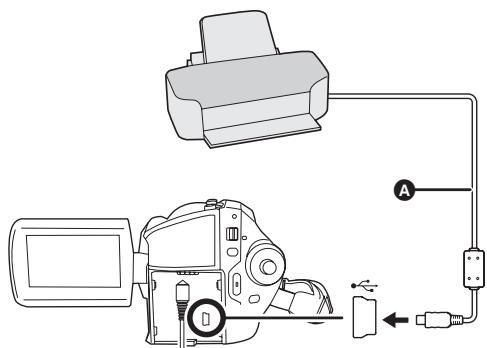 PANASONIC SDR-H250EF - Connecter l'appareil à une imprimante. - 1