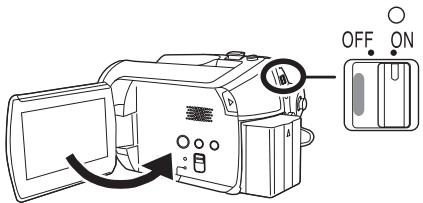 PANASONIC SDR-H250EF - ■ Coupure de l'alimentation Fermer l'écran ACL. - 1