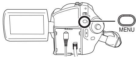 PANASONIC SDR-H250EF - Appuyer sur la touche MENU pour afficher les menus PictBridge. - 1