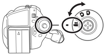 PANASONIC SDR-H250EF - Tourner la molette de sélection de mode pour sélectionner 🎥. - 1