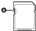 PANASONIC SDR-S26 - A propos des cartes SD - 1