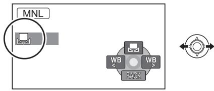 PANASONIC SDR-S26 - Sélectionnez [■] avec la manette de commande et replisssez l'écran avec un sujet blanc. - 1