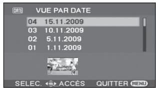 PANASONIC SDR-S26 - Sélectionnez la date, puis appuyez sur la manette de commande. - 1