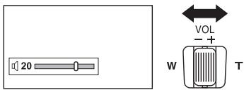 PANASONIC SDR-S26 - Déplacez le levier de volume. - 1