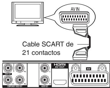 Cable SCART de 21 contactos AV IN HOMI AV OUT