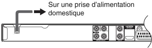 Sur une prise d'alimentation domestique
