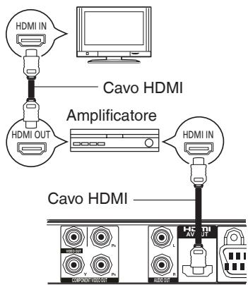 HDMI IN Cavo HDMI HDMI OUT Amplificatore HDMI IN Cavo HDMI CD-ROM (20001) HDMI OUT