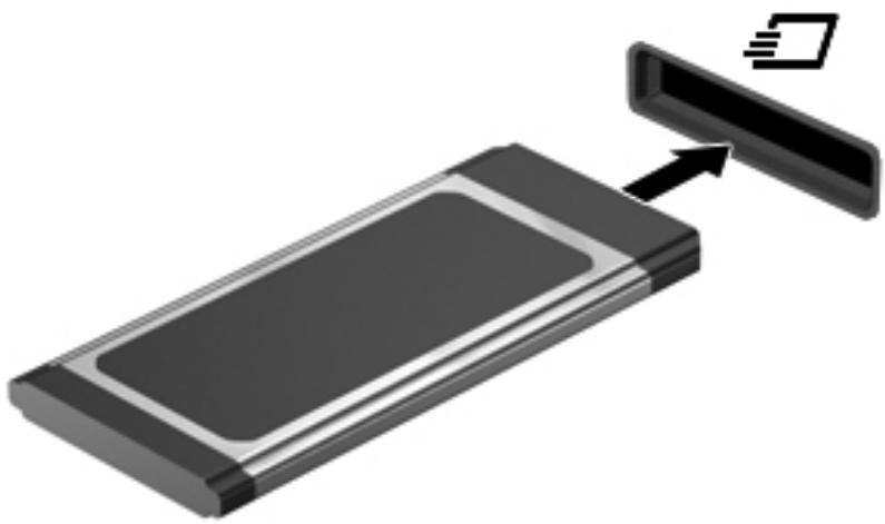 HP MINI 200-4200SF (B3R43EA), MINI 200-4210SF (B3R44EA) - Insertion d'une carte ExpressCard - 3