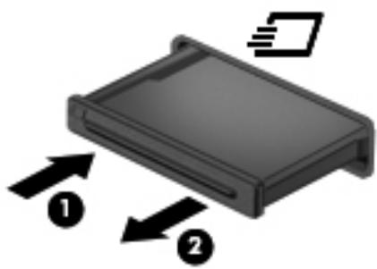 HP MINI 200-4200SF (B3R43EA), MINI 200-4210SF (B3R44EA) - Insertion d'une carte ExpressCard - 2