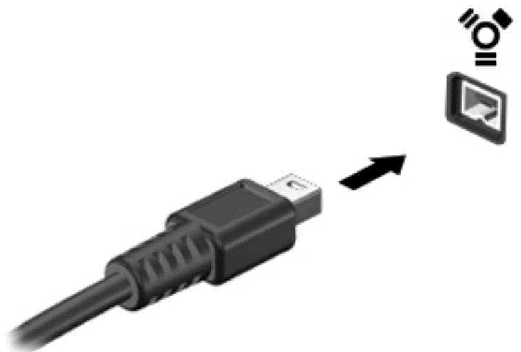 HP MINI 200-4200SF (B3R43EA), MINI 200-4210SF (B3R44EA) - Connexion d'une unité 1394 - 2