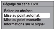 THOMSON CB 1000 - Sélectionnez "Mise au point automat." en utilisant le [▲ / ▼], puis appuyez sur [ENTER/OK]. - 1