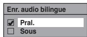 THOMSON CB 1000 - Réglage de l'enregistrement audio bilingue - 2