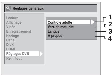 THOMSON CB 1000 - Réglages DVB - 1