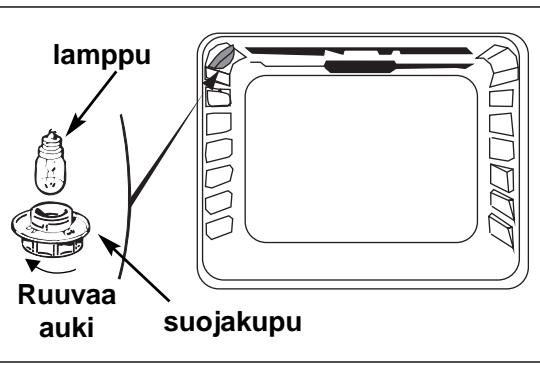 BRANDT FP411XN1 - Miten vaihdat lampun? - 2