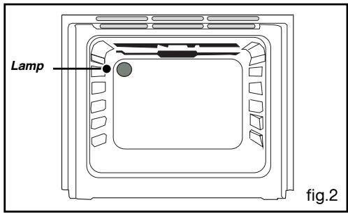 BRANDT KV571XN1 - - REPLACING THE OVEN LAMP - 1