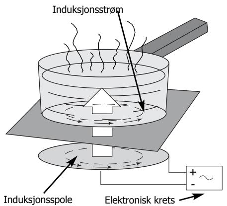 Induksjonsstrøm Induksjonsspole Elektronisk krets