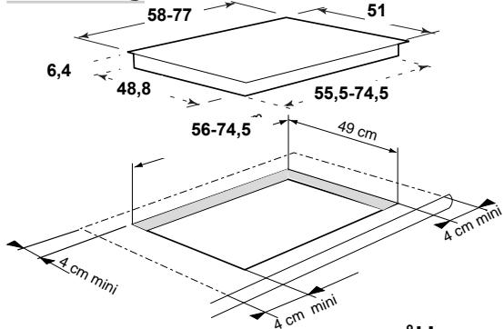 58-77 51 6,4 48,8 55,5-74,5 56-74,5 49 cm 4 cm mini 4 cm mini 81.5 cm