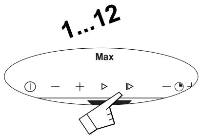 1...12 Max ① - + ▶ - +