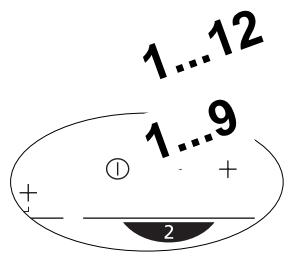 1...12 1...9 ① + - 2