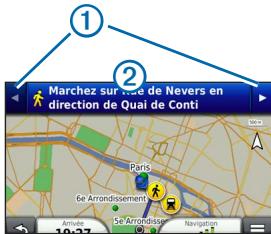 GARMIN NÜVI 3590LMT - Utilisation de la carte de navigation piéton - 1