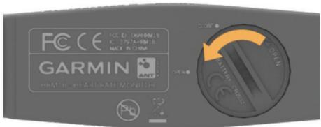 GARMIN VÍVOFIT - Remplacement de la pile du moniteur de fréquence cardiaque - 1
