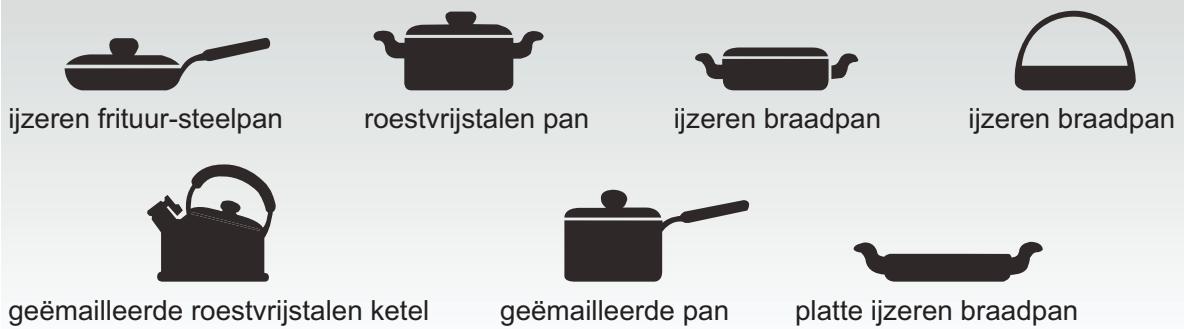 CANDY CI640C,  CI640CB,  CI640CB - Keuze van de juiste pannen - 1