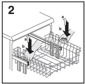 CANDY CDI 2212 - ADJUST BASKET TO THE LOWER POSITION: - 2