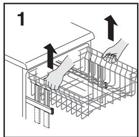 CANDY CDI 2212 - ADJUST BASKET TO THE LOWER POSITION: - 1