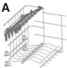 CANDY CDI 2212 - Using the upper basket - 1
