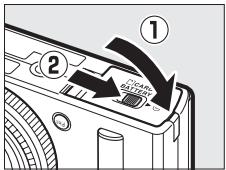 NIKON COOLPIX A - Fermer le volet du logement pour accumulateur/carte mémoire. - 1