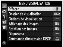 NIKON COOLPIX A - Menu Visualisation : gestion des images - 4
