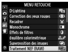 NIKON COOLPIX A - Sélectionner Traitement NEF (RAW). - 2