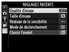 NIKON COOLPIX A - Menu personnalisé - 5