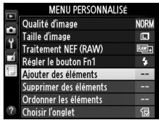 NIKON COOLPIX A - Sélectionner Ajouter des éléments. - 2