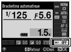 NIKON COOLPIX A - Afficher les options de bracketing. - 2