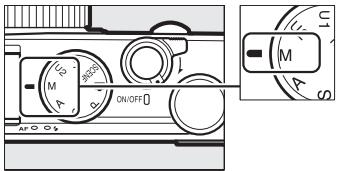 NIKON COOLPIX A - Positionner le sélecteur de mode sur M. - 1