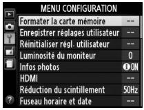NIKON COOLPIX A - Menu Configuration : configuration de l'appareil photo - 4
