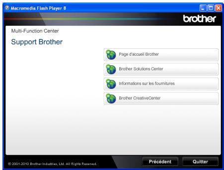 BROTHER DCP-9270CDN - Accès au soutien Brother (Windows®) - 1