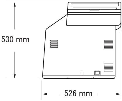 BROTHER DCP-9270CDN - Dimensions - 2