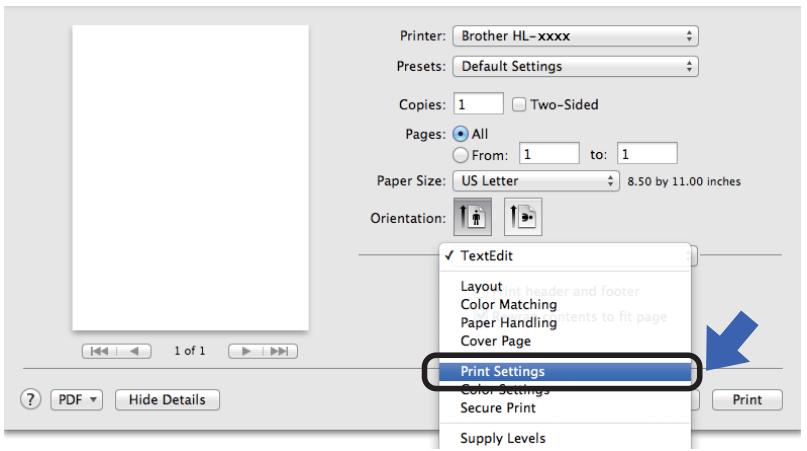 BROTHER HL-L9300CDWTT - Choosing printing options - 1