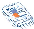 ALCATEL 1030 - Insérer et retirer la carte mémoire: - 5