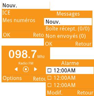 ALCATEL 20.04G - Accéder au sous-menu - 1