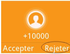 ALCATEL 20.04G - Rejeter un appel - 1